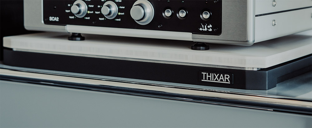 THIXAR HiFi equipment platform Silence Plus in light/dark grey